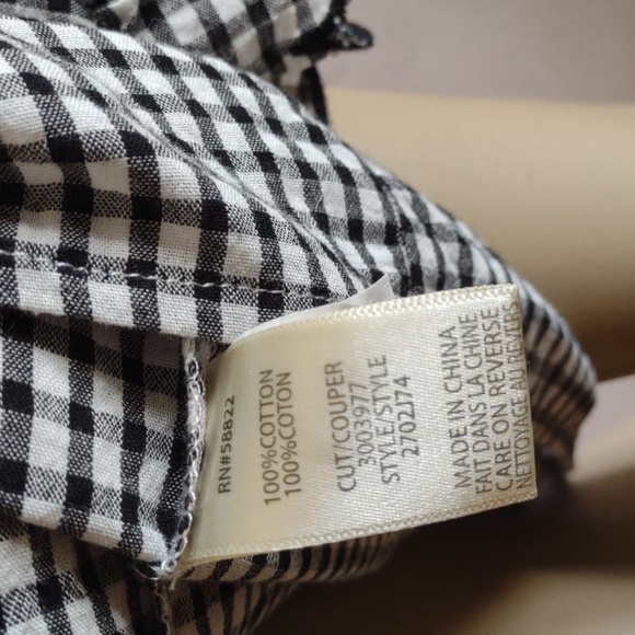 Max Studio gingham top - Picture 7 of 9